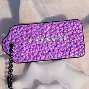 Coach Purple Hologram Hang Tag